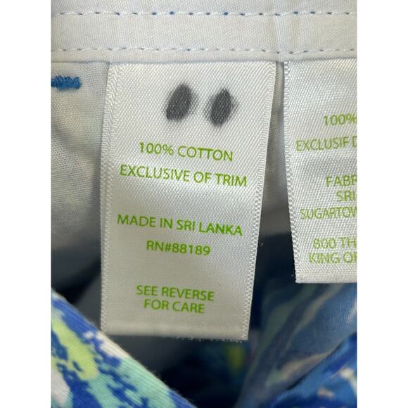 Lilly Pulitzer Women's Multicolor Floral Medium Wash The Walsh Shorts Size 0 - Picture 9 of 12